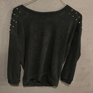 Women’s Embellished Moon Collection Black Sweater